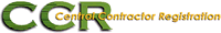 CCR: Central
Contractor Registration logo