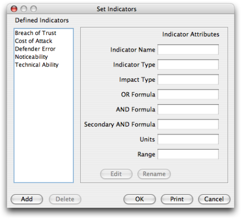 Set Indicators