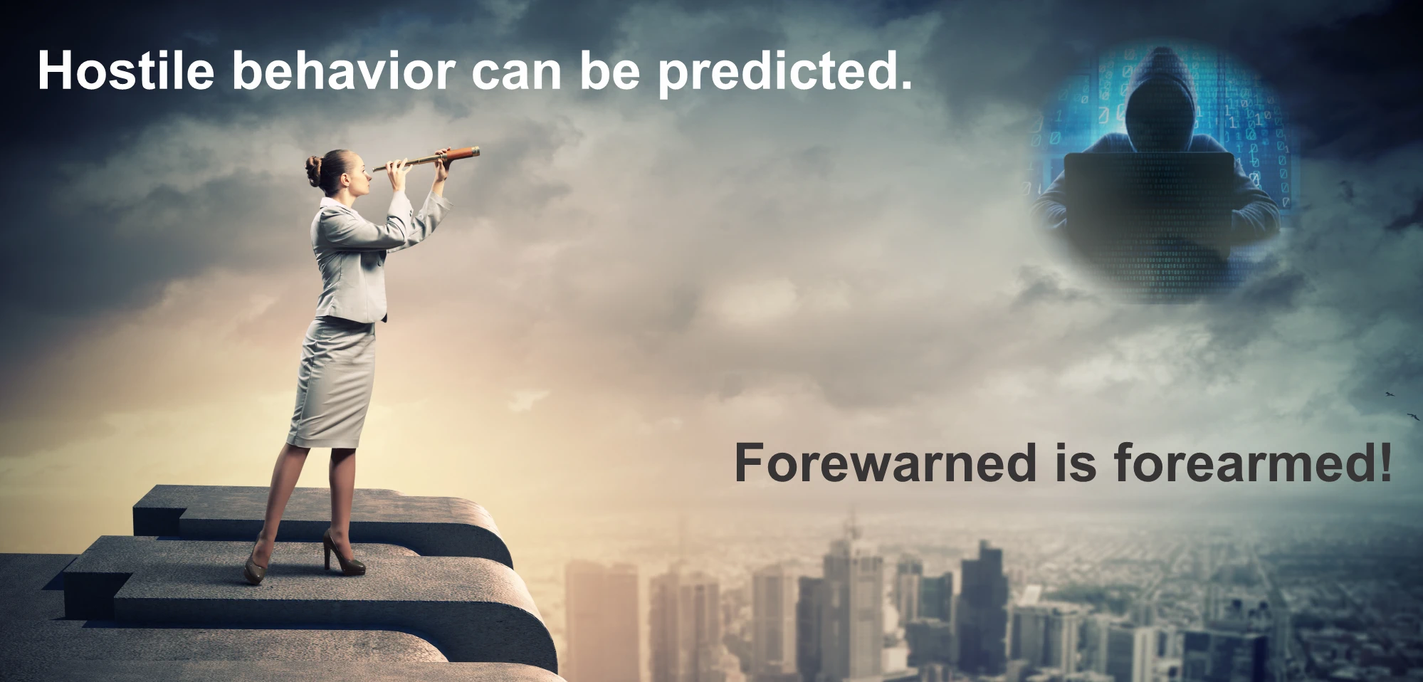 Hostile behavior can be predicted. Forewarned is forearmed! 
        Use Amenaza's SecurITree software for predictive analytical modeling